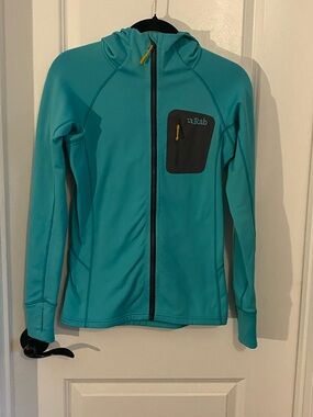 Rab Women's Teal Hooded Softshell Jacket